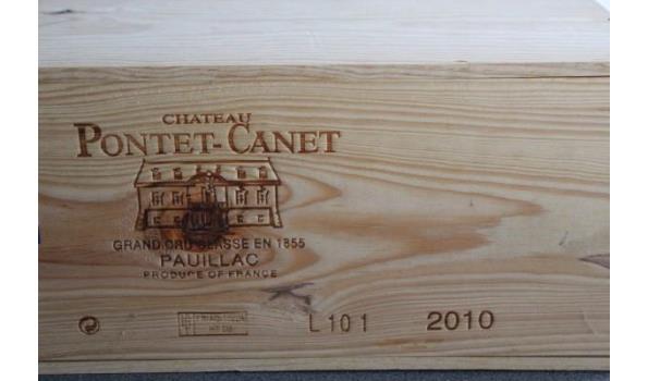 kist inh 1 fles à 3l wijn, Chateau Pontet-Canet, Pauillac, 2010